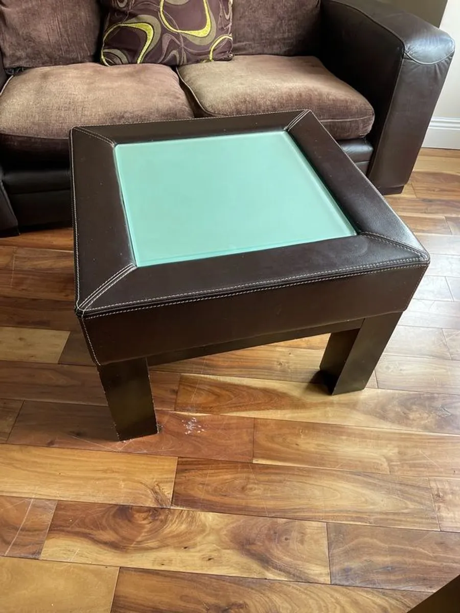 Glass top coffee table - Image 2