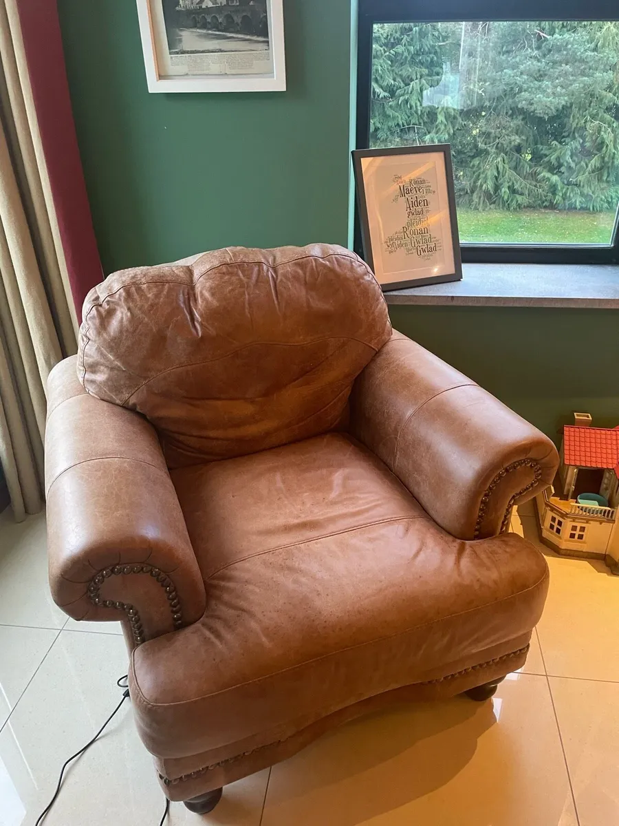 Huge set of leather sofas - Image 1