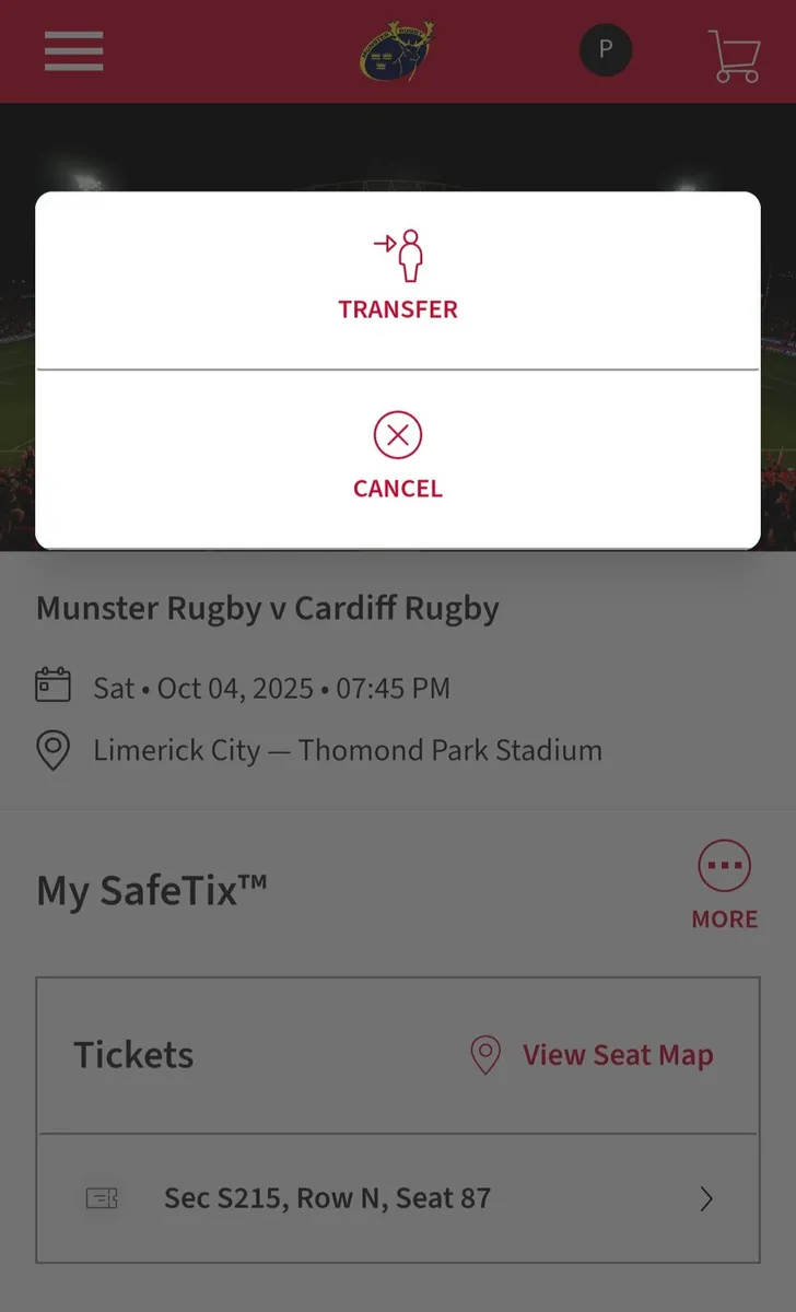 Munster Rugby Ticket - Image 3