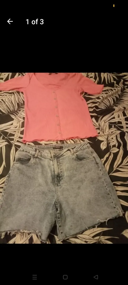 Ladies shorts and top set size 8