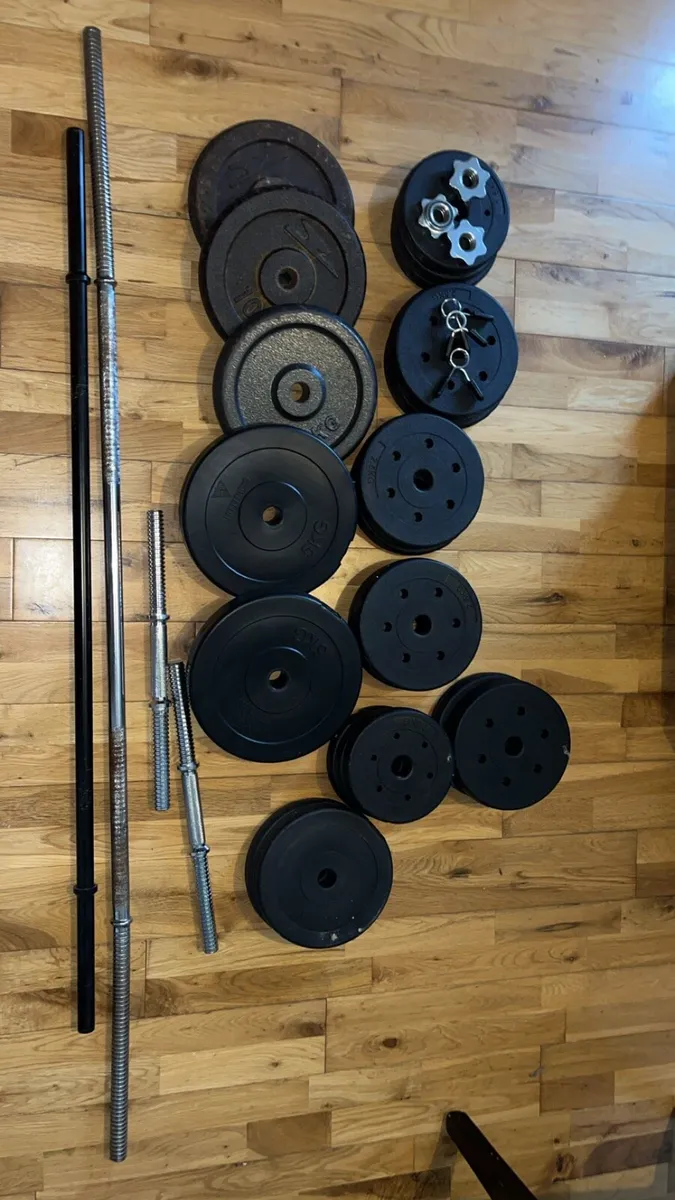 Gym weights & bench - Image 1