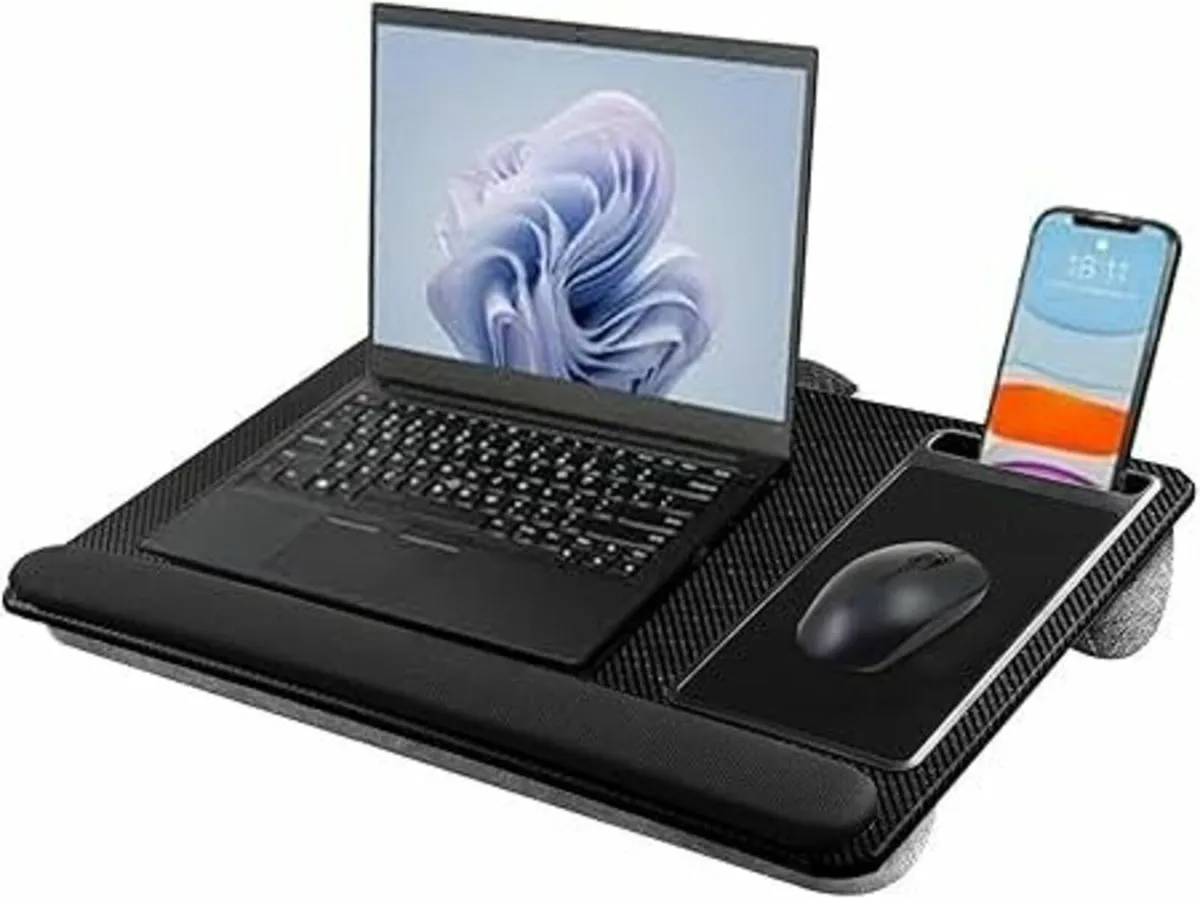 Lap Desk Laptop Tray with Pillow Cushion - Image 1