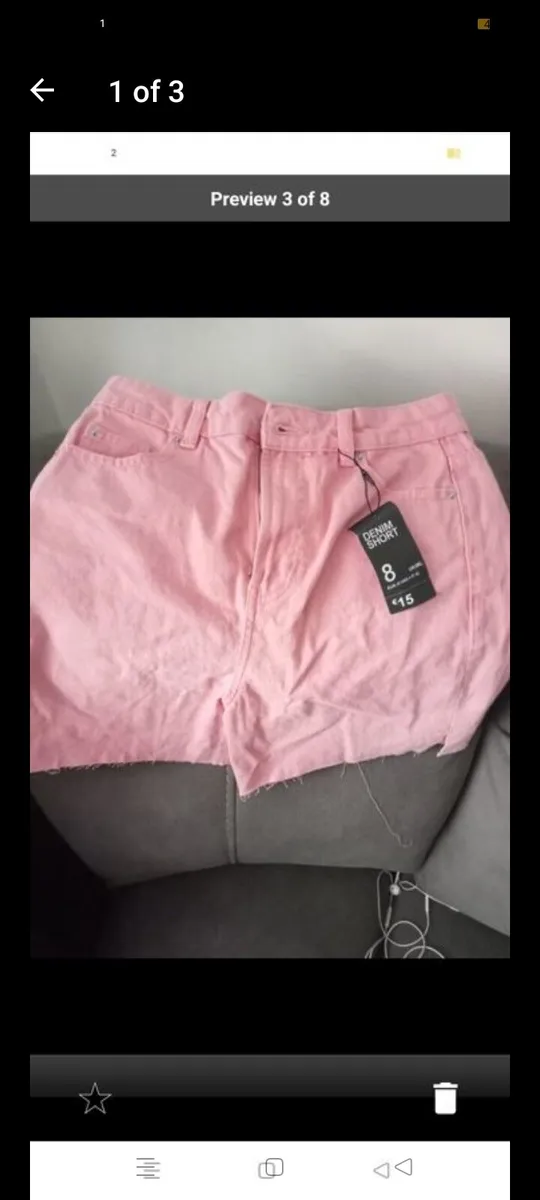 Ladies new shorts size 8
