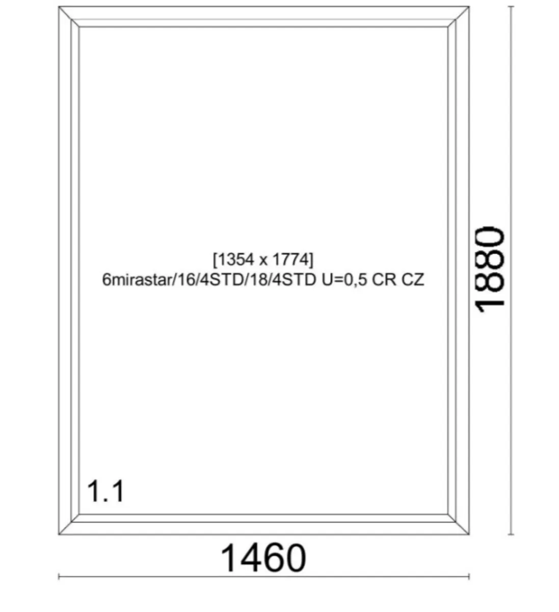 Window screen mirror effect triple glazed - Image 3