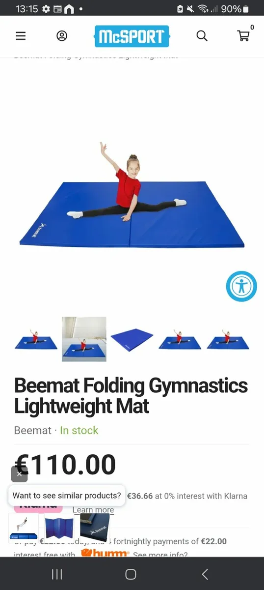 Gym mat and beam - Image 1