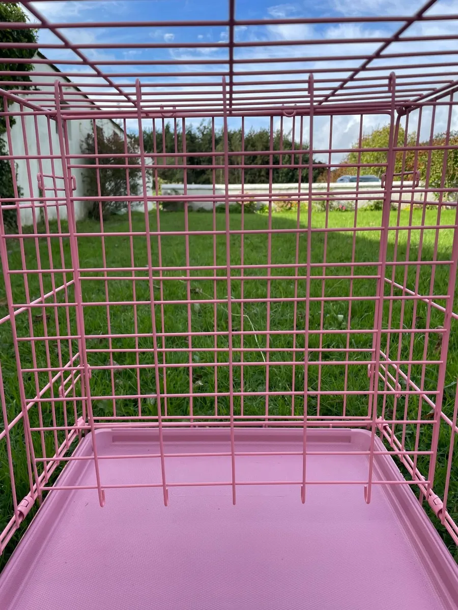 Small Dog Crate PINK - Image 2