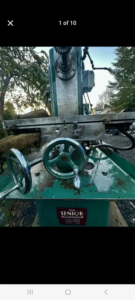 Tom Senior single phase milling machine. - Image 1