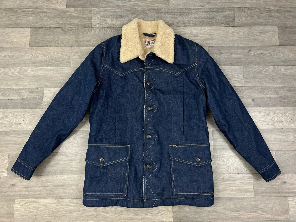 Lee Storm Rider 101 70s Sherpa Fleece Denim Jacket - Image 1