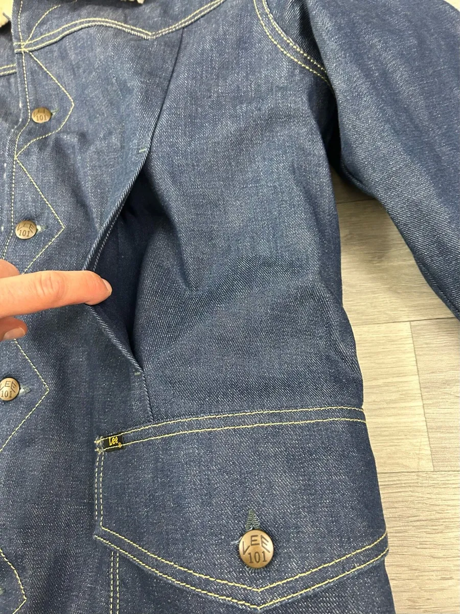 Lee Storm Rider 101 70s Sherpa Fleece Denim Jacket - Image 4