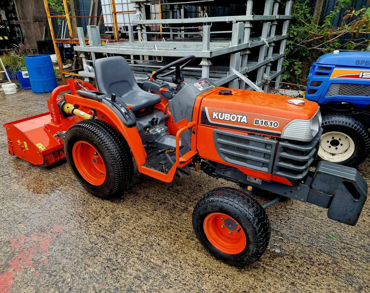 Kubota Compact Tractor with Flail - MINT CONDITION - Image 2