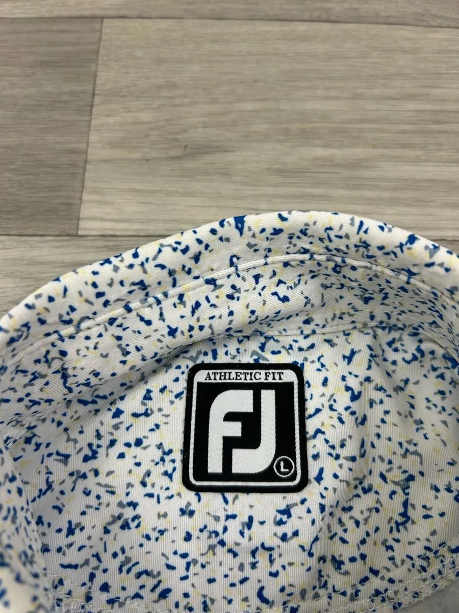FootJoy FJ Patterned Golf Polo Shirt Mens Large - Image 3