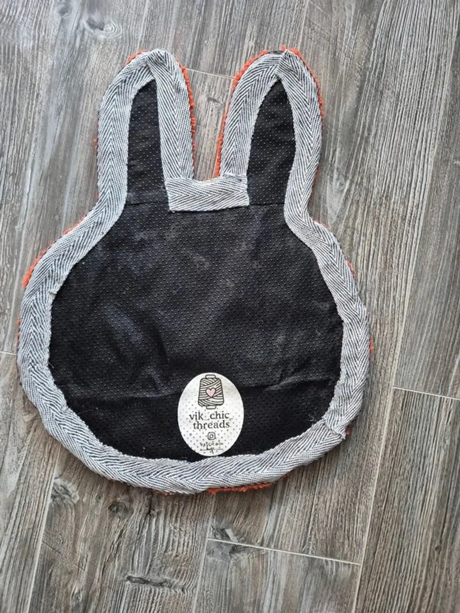 Labubu Halloween edition / Orange handmade rug / carpet / cute / Tufted / Custom made - Image 2