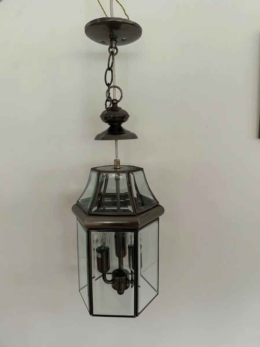 Pair of Ceiling Lights - 3 bulbs and 1 bulb - Image 1