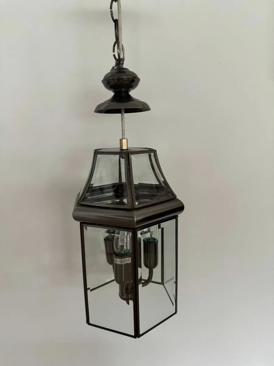 Pair of Ceiling Lights - 3 bulbs and 1 bulb - Image 2