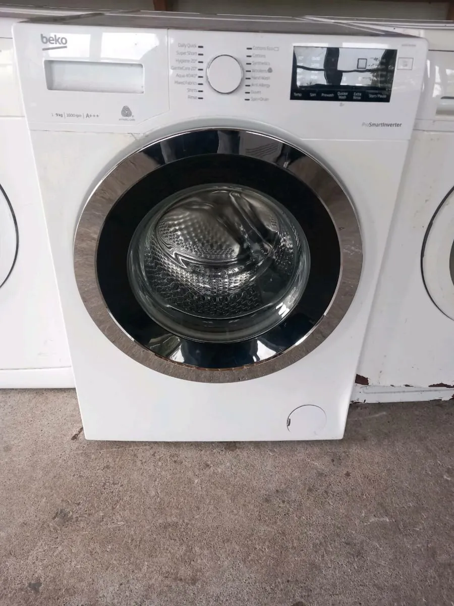 Beko 9kg washing machine 1600 spin - Image 1