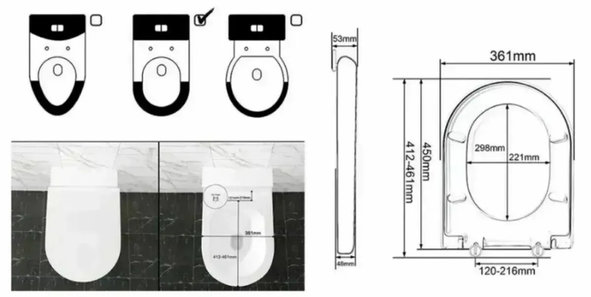 Toilet Seat Close – Cover and System Lid - Image 4