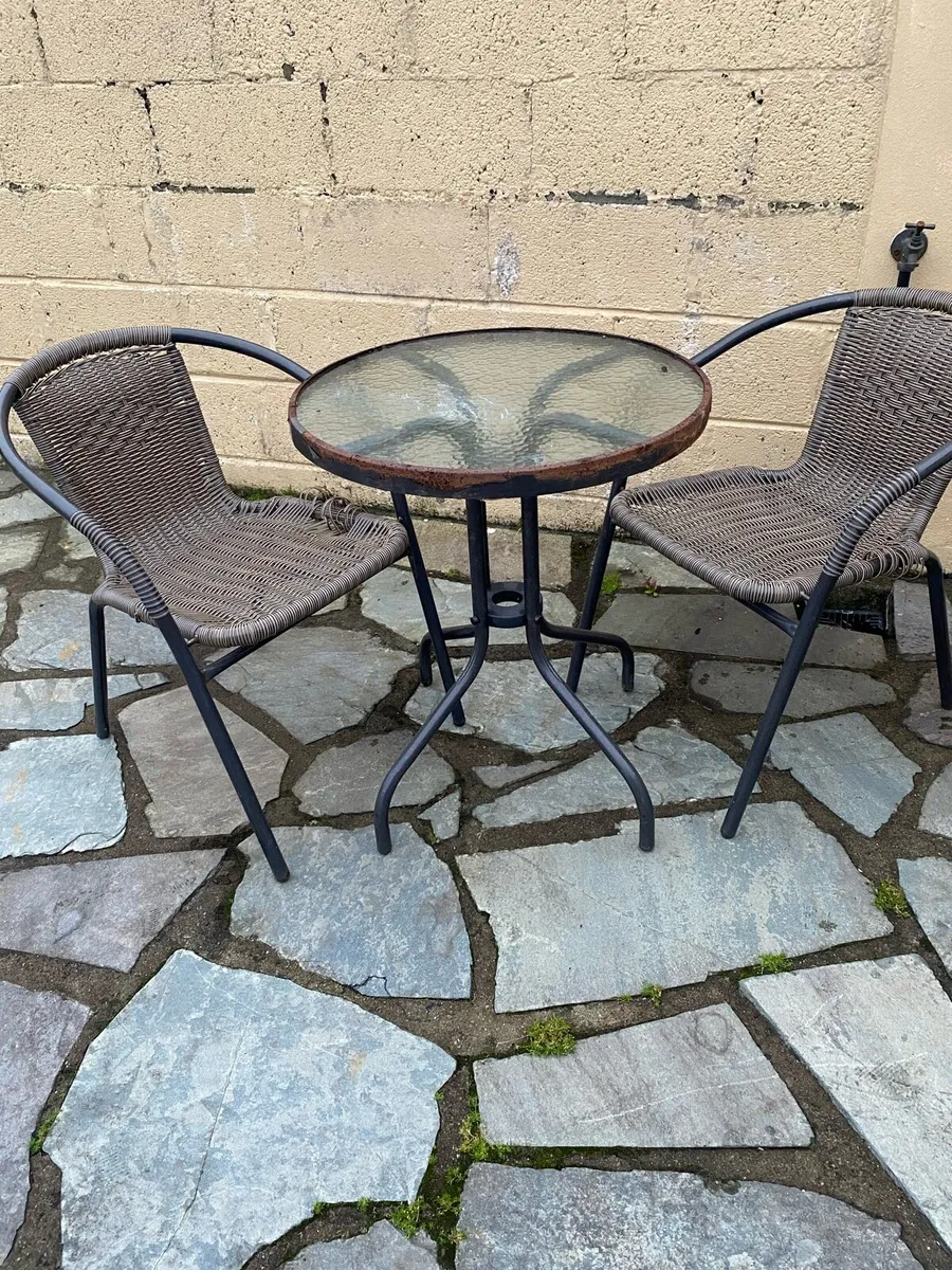 Garden table and chairs