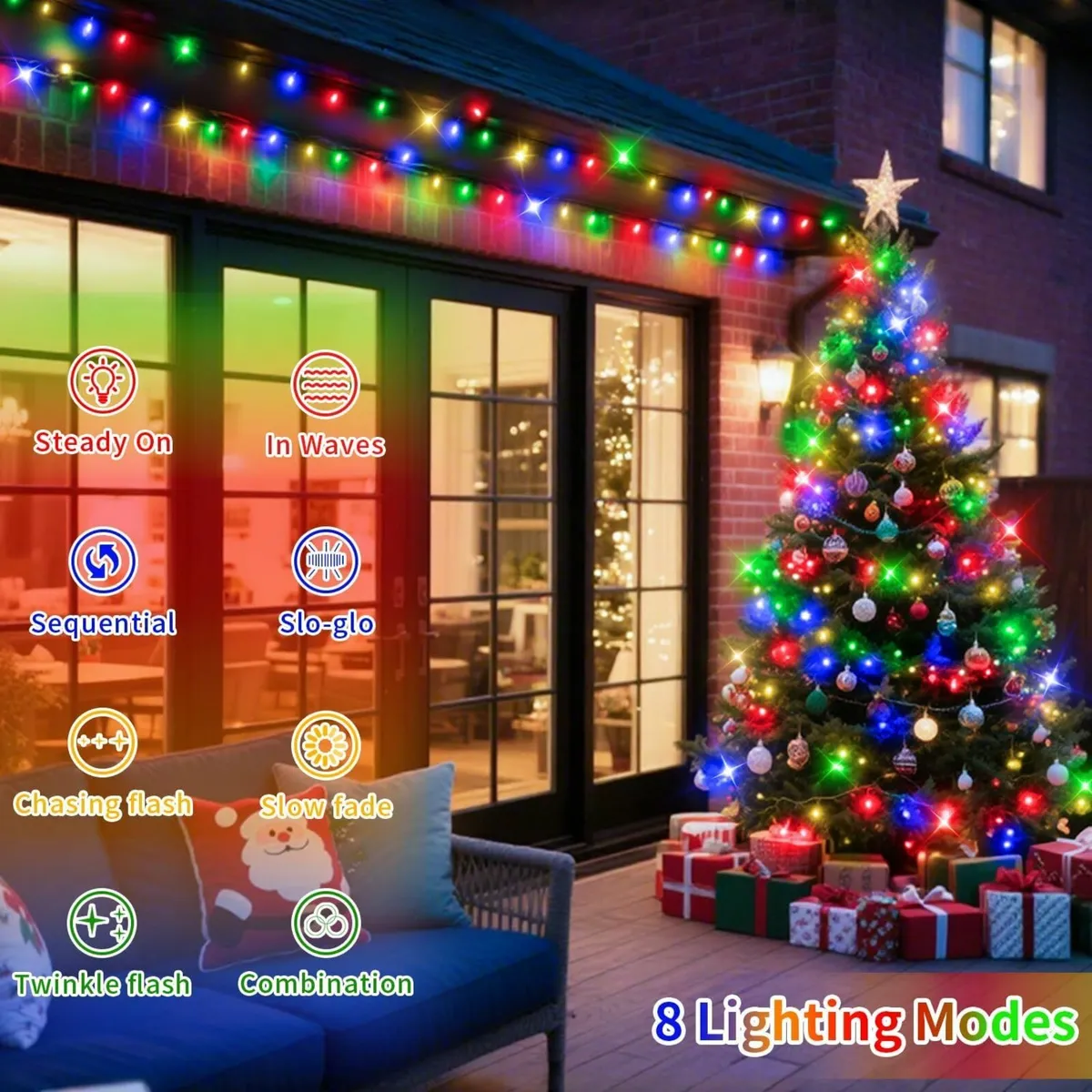 120M 1000 LED Fairy Lights Outdoor Super Long Chri - Image 3