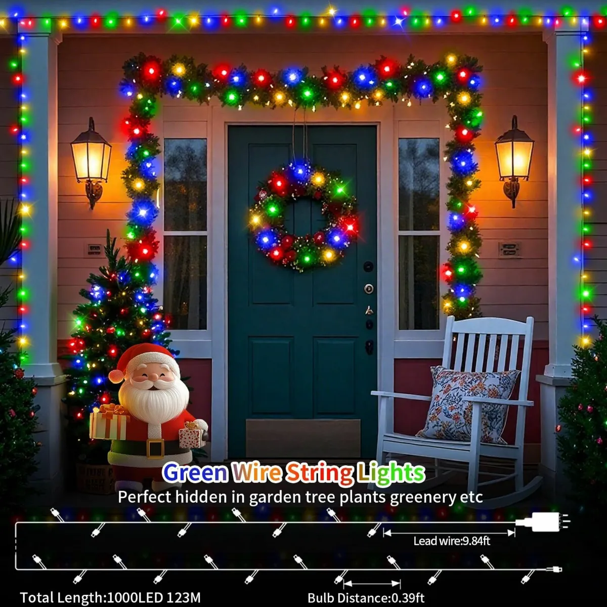 120M 1000 LED Fairy Lights Outdoor Super Long Chri - Image 4