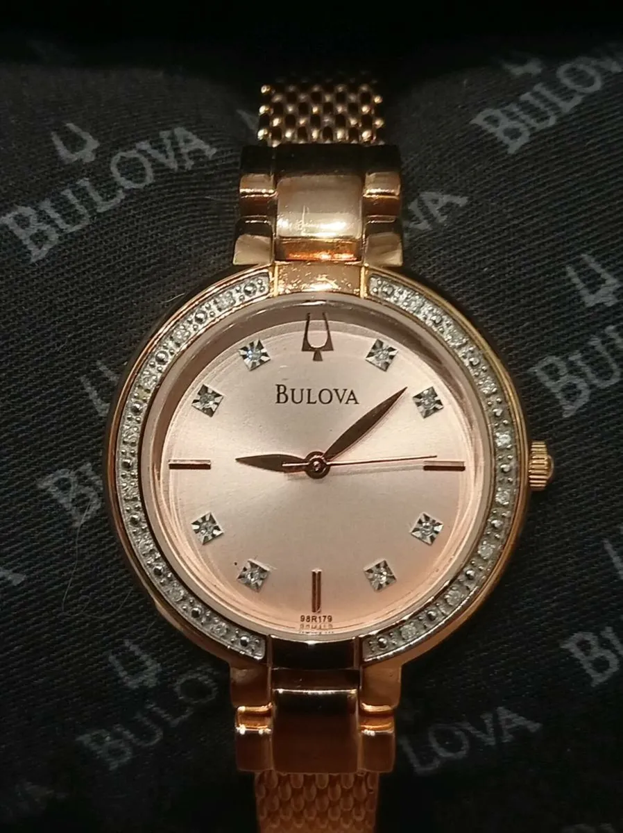 Bulova diamond ladies watch - Image 1
