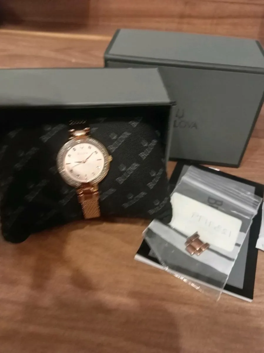 Bulova diamond ladies watch - Image 2