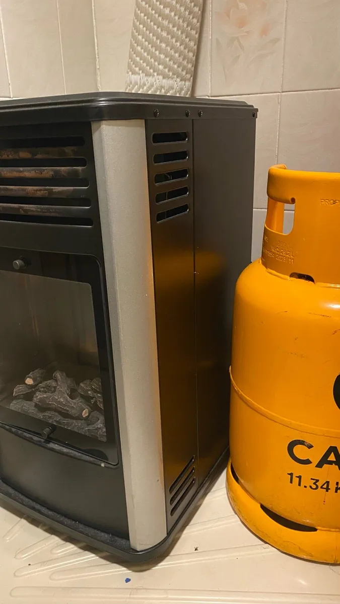 Portable gas heater, with 2 gas cylinders - Image 2