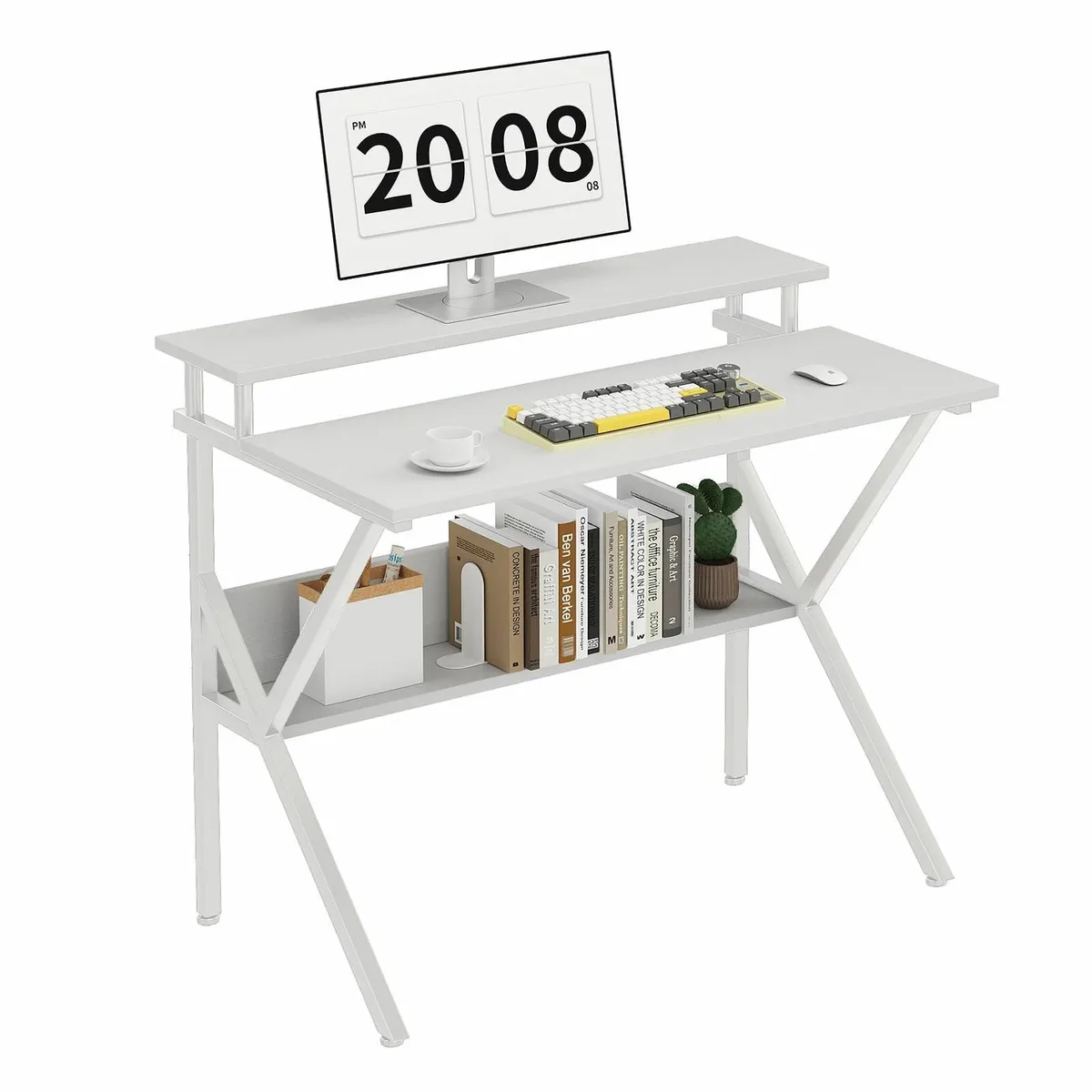 70cm Computer Desk Home Office for Small Spaces Wh - Image 1