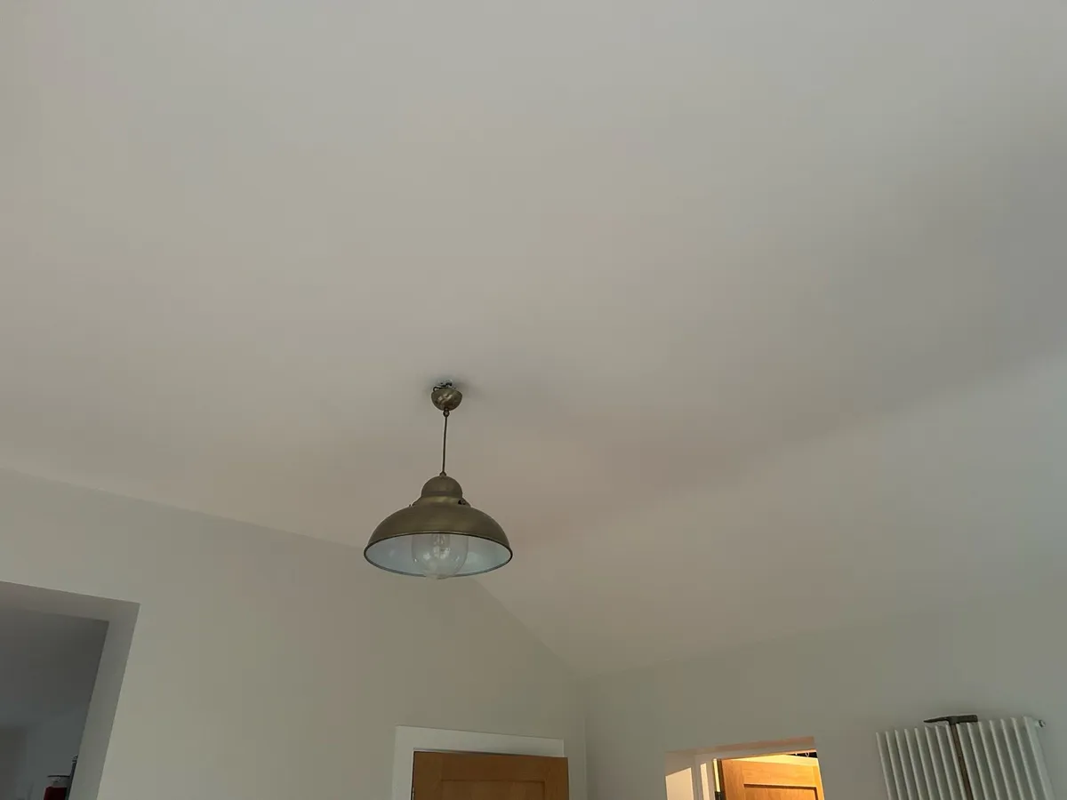 2 x Antique Brass Pendant lights - Image 3