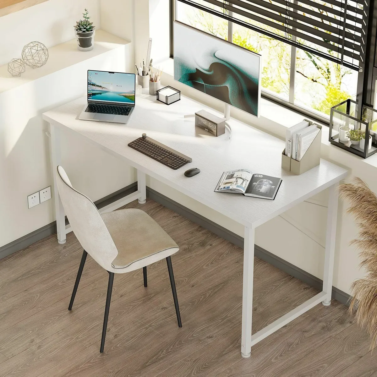 120×48 cm Desk Small Computer for Home Office Stud - Image 2