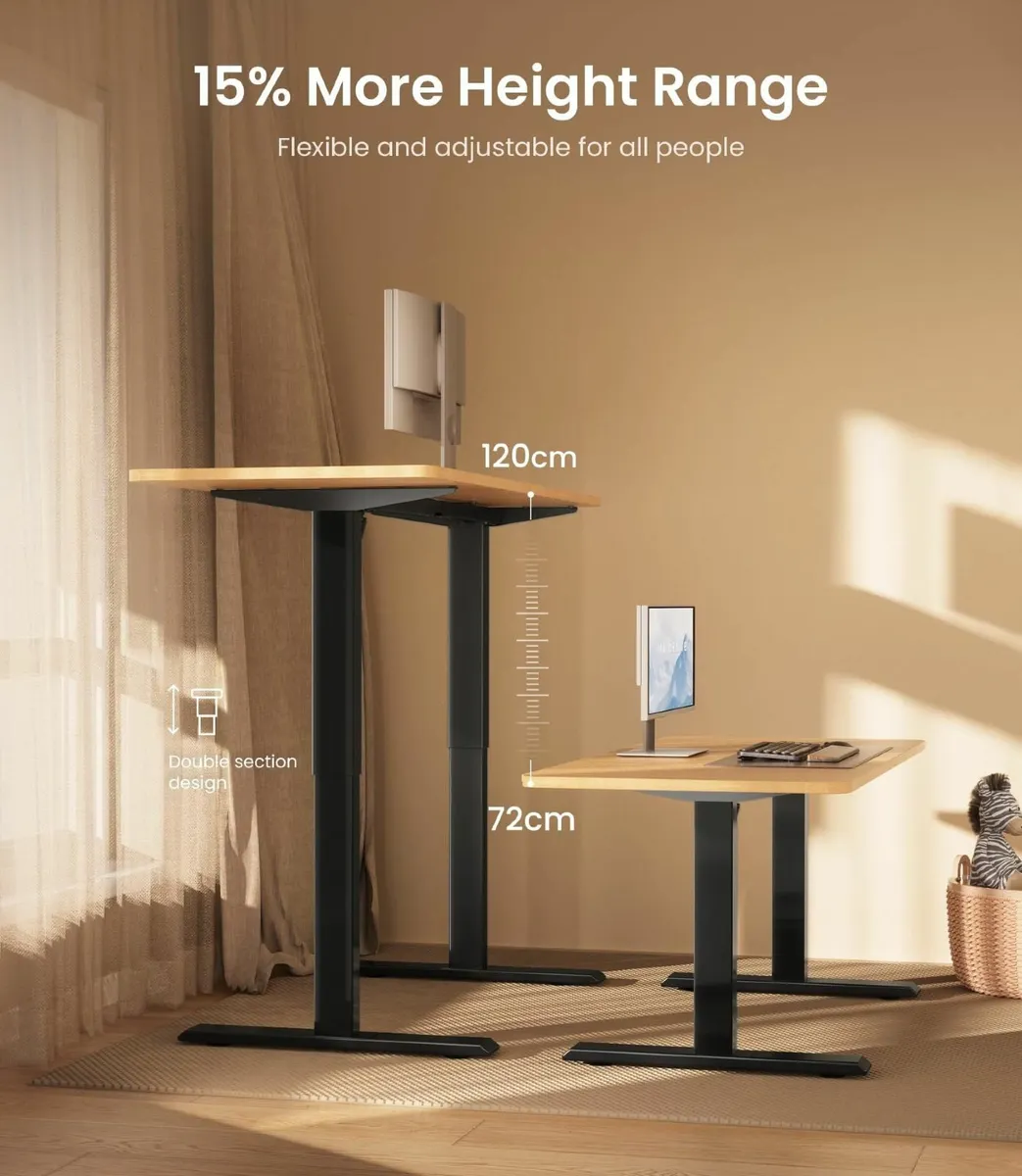 Height Adjustable Electric Standing Desk Frame Two - Image 4
