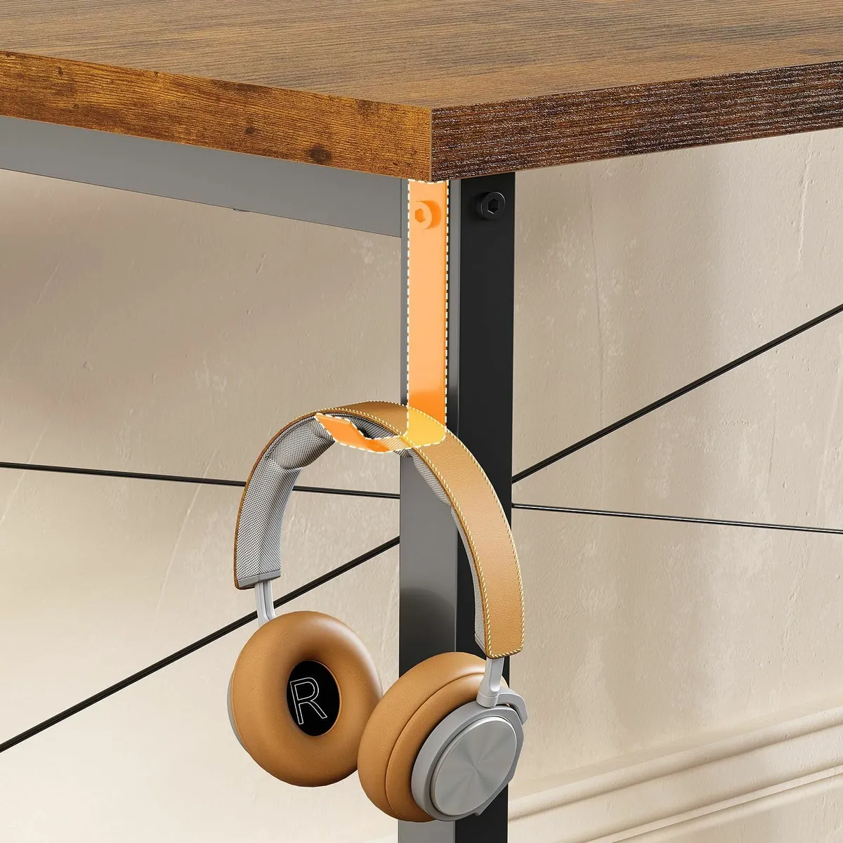 100×48 cm Desk Small Computer for Home Office Stud - Image 4