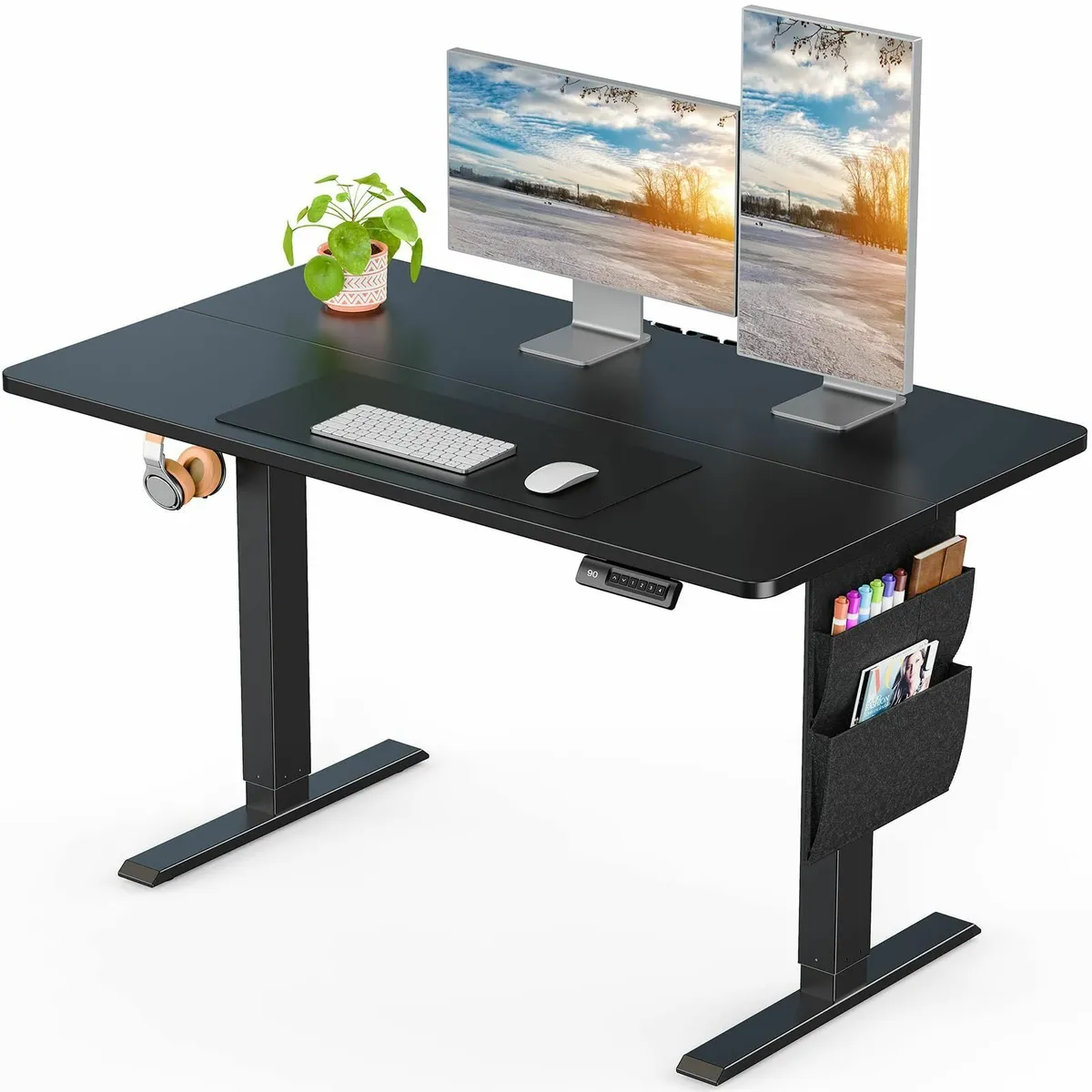 Standing Desk 100x60cm 2-piece tabletopSupports Up - Image 1