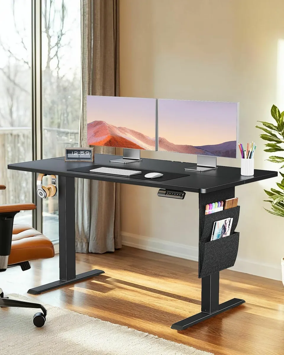 Standing Desk 100x60cm 2-piece tabletopSupports Up - Image 2