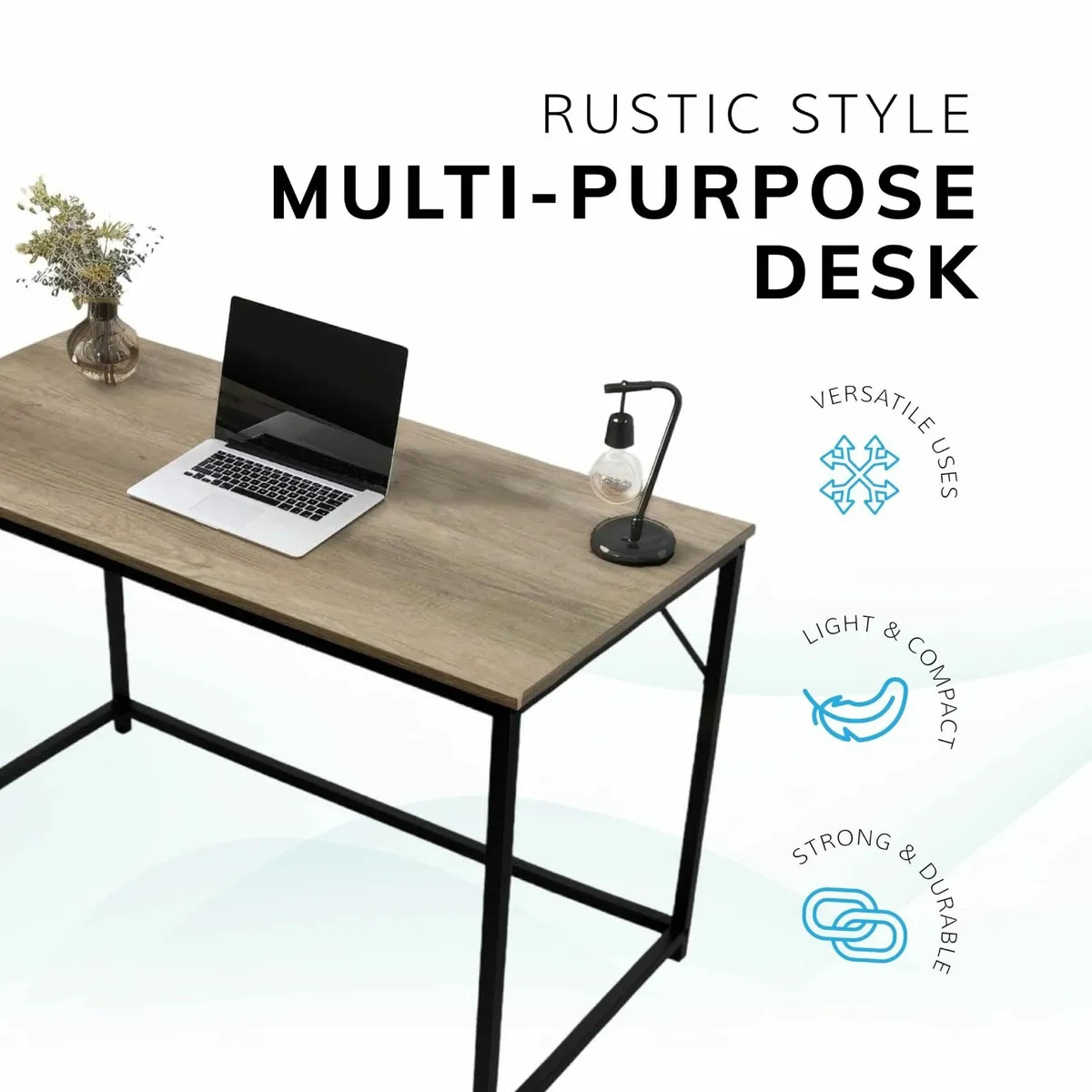 Computer Desk 100 x 50 cm Office for Home Spacious - Image 4
