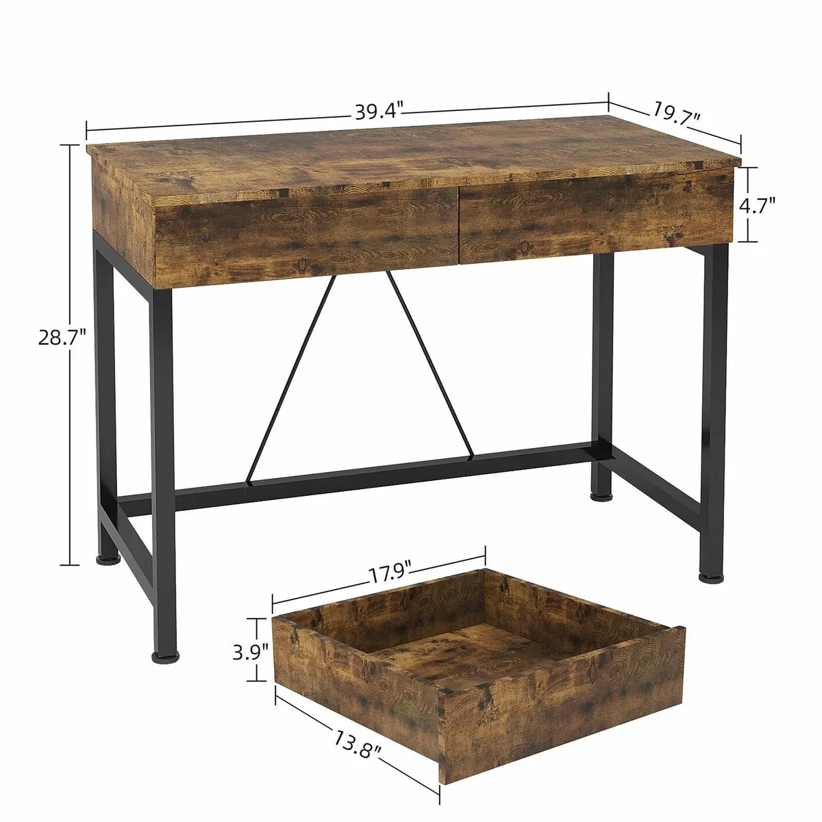 Computer Desk Drawers Dressing Table Vanity Make U - Image 3