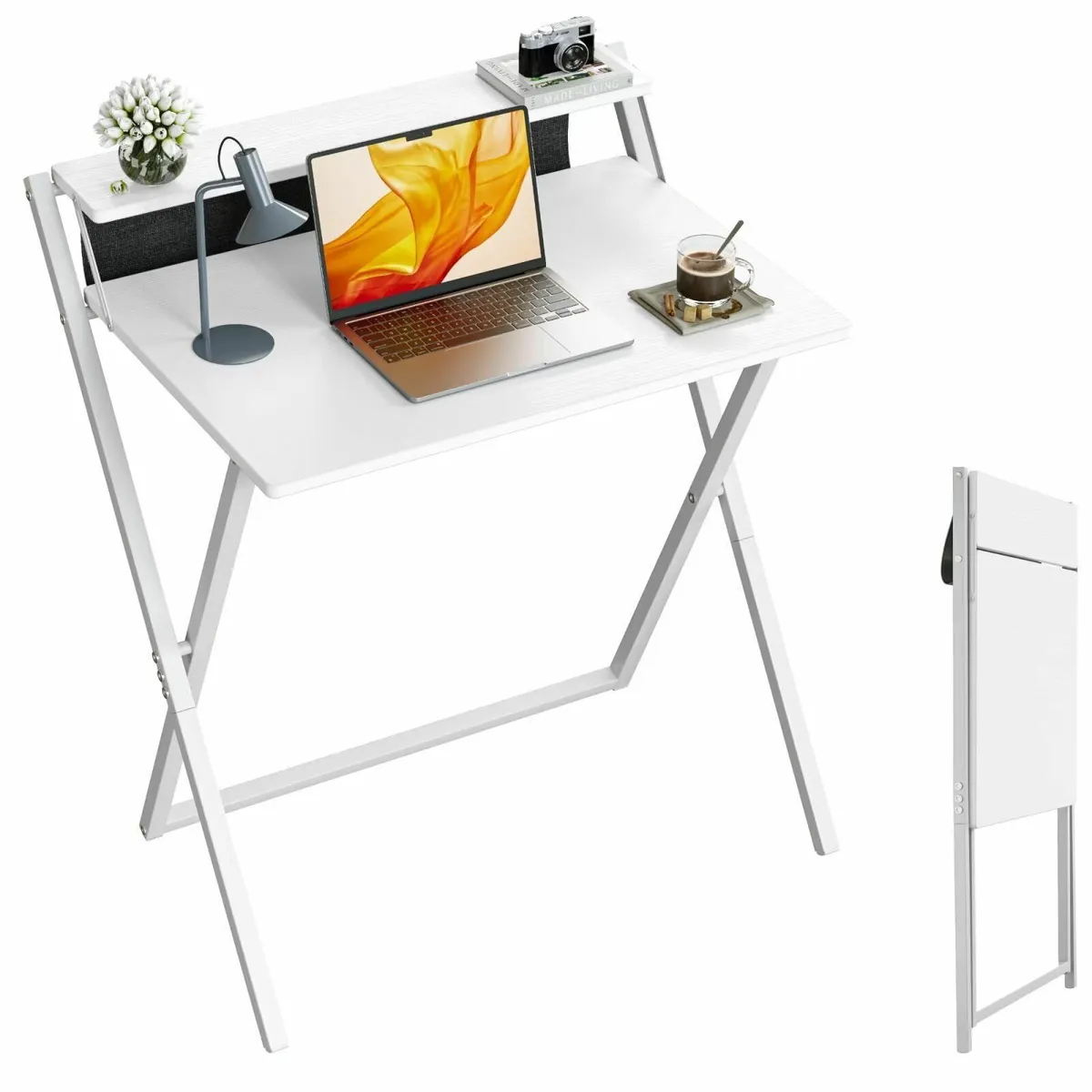 Small Folding Computer Desk Storage Bag & Monitor - Image 1