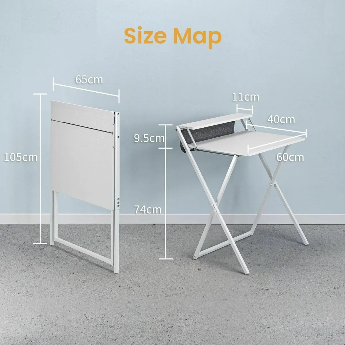 Small Folding Computer Desk Storage Bag & Monitor - Image 3