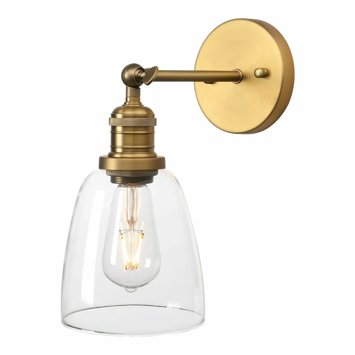 Industrial Retro Style Wall Lights Bell Shaped Cle - Image 2