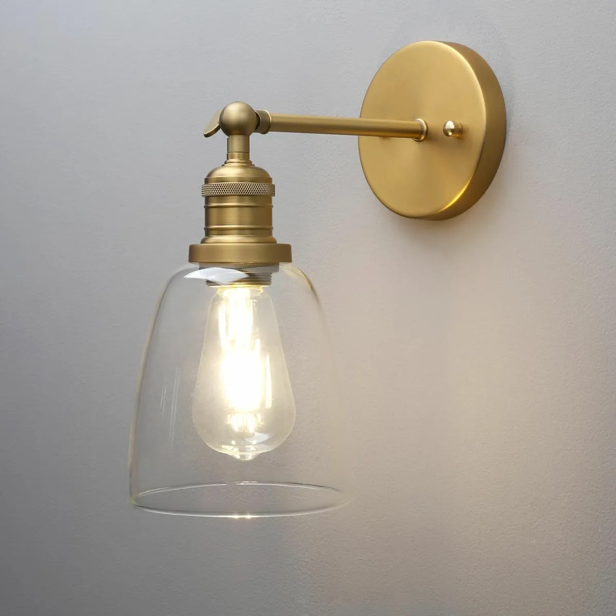 Industrial Retro Style Wall Lights Bell Shaped Cle - Image 4