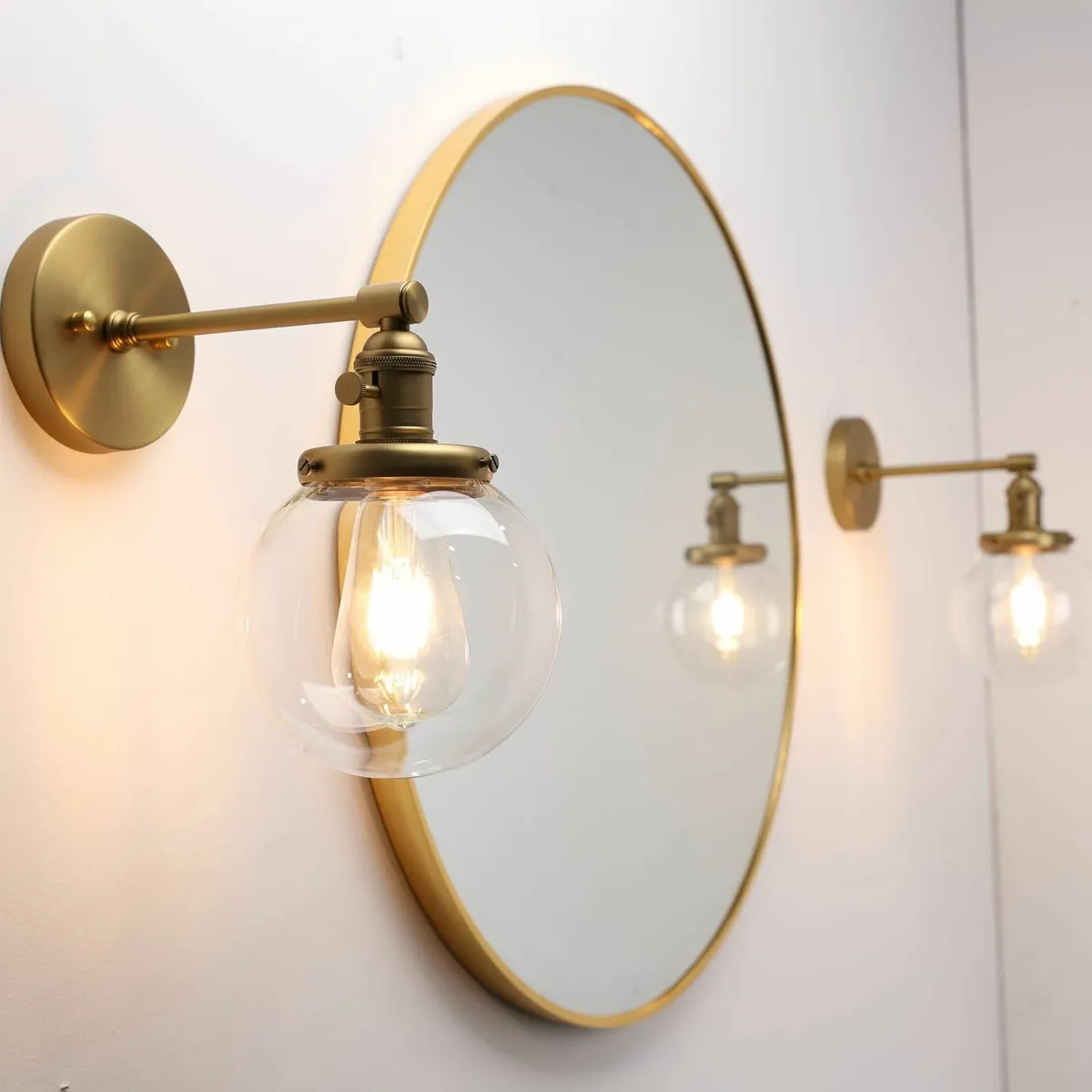 Retro Industrial Wall Lights Vintage Sconces Globe - Image 3