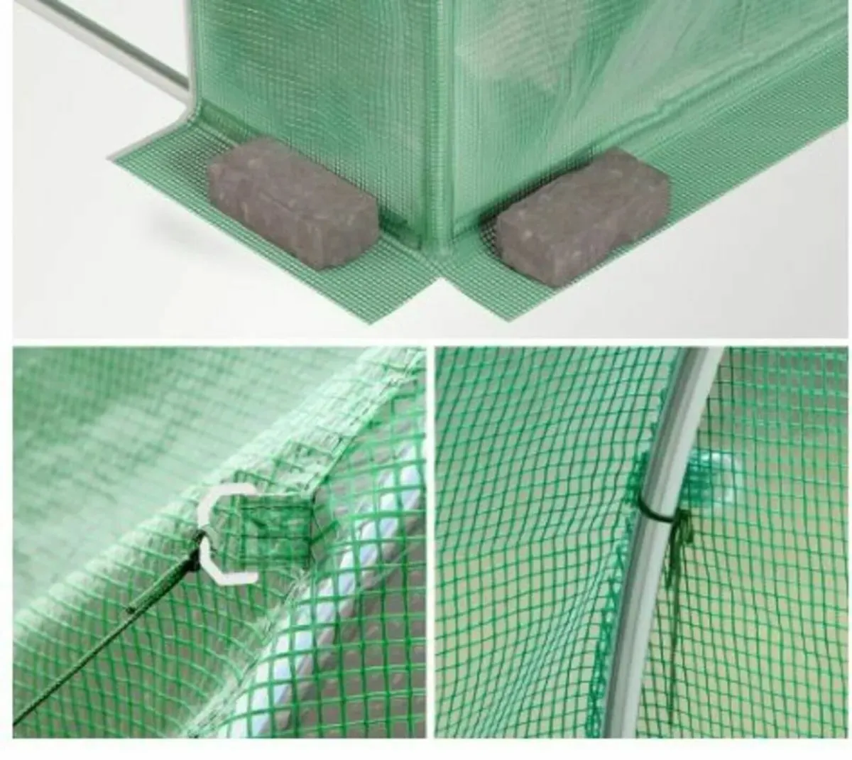 Polytunnel Greenhouse 3x3x2 m 9m² Poly Tunnels - Image 3