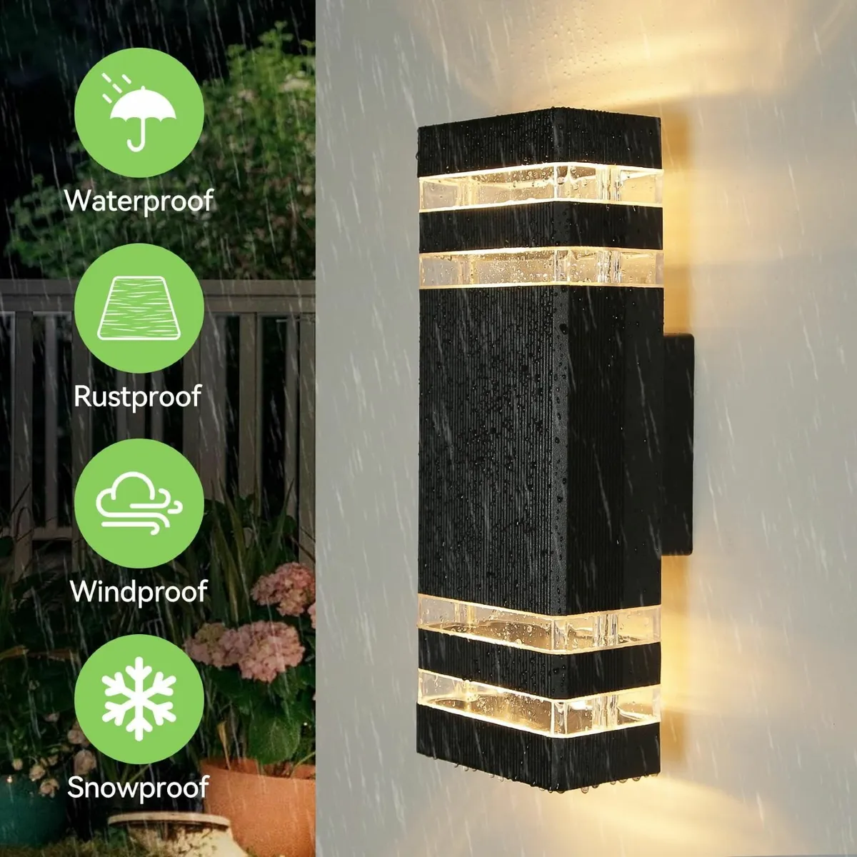 CANMEIJIA LED Wall Light Outdoor Lights IP65 Water - Image 3