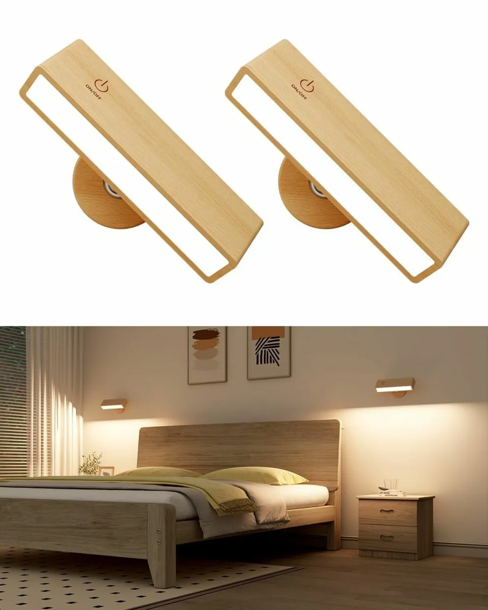 DetarZinLED Battery Operated Wall SconcesMagnetic - Image 1