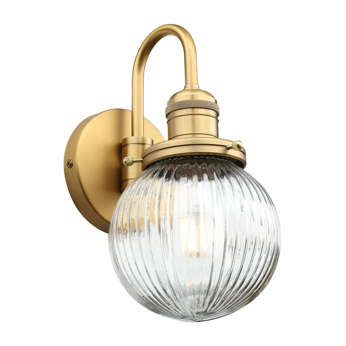 Yosoan Retro Glass Ribbed Sconce Wall LightIndustr - Image 3