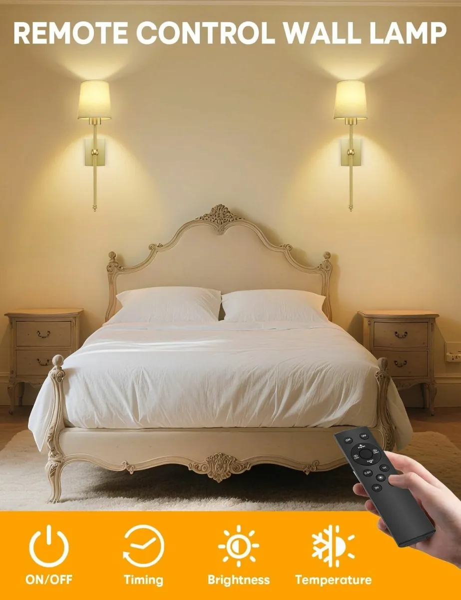 Toowell Battery Operated Wall Lights Rechargeable - Image 4