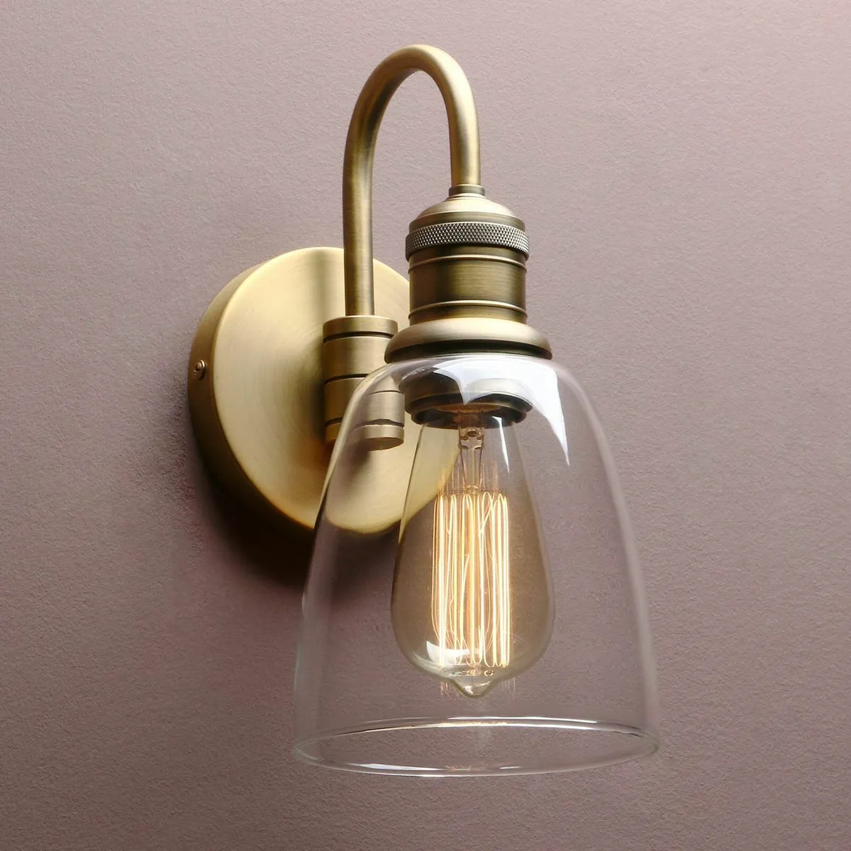 Lighting Modern Vintage Industrial Bell Sconce Wal - Image 1