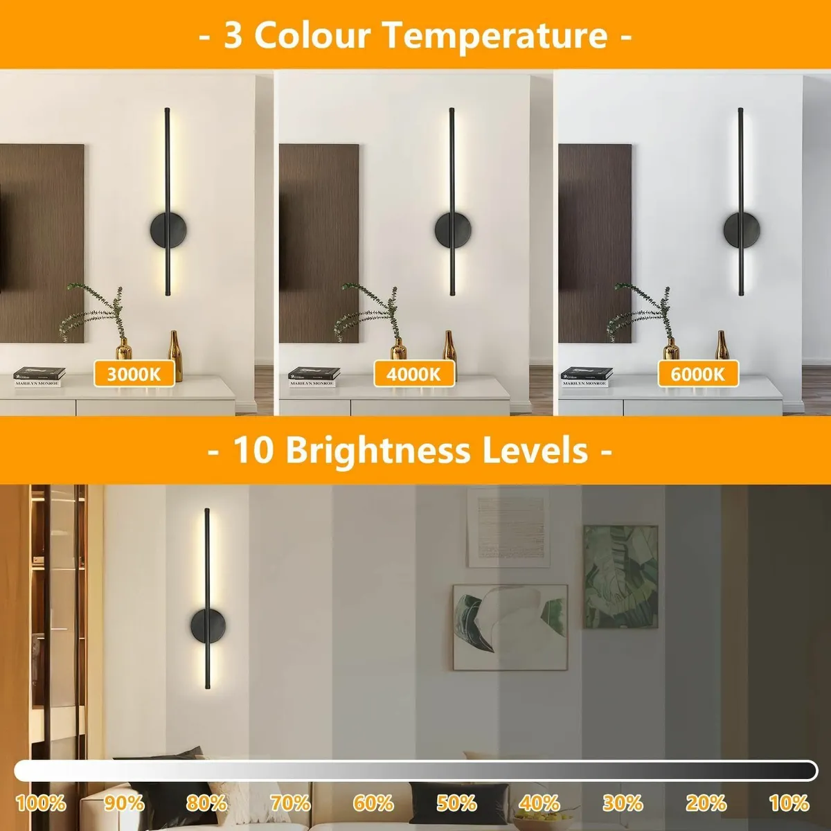 Rechargeable Wall Sconce Lights Battery Operated 3 - Image 3