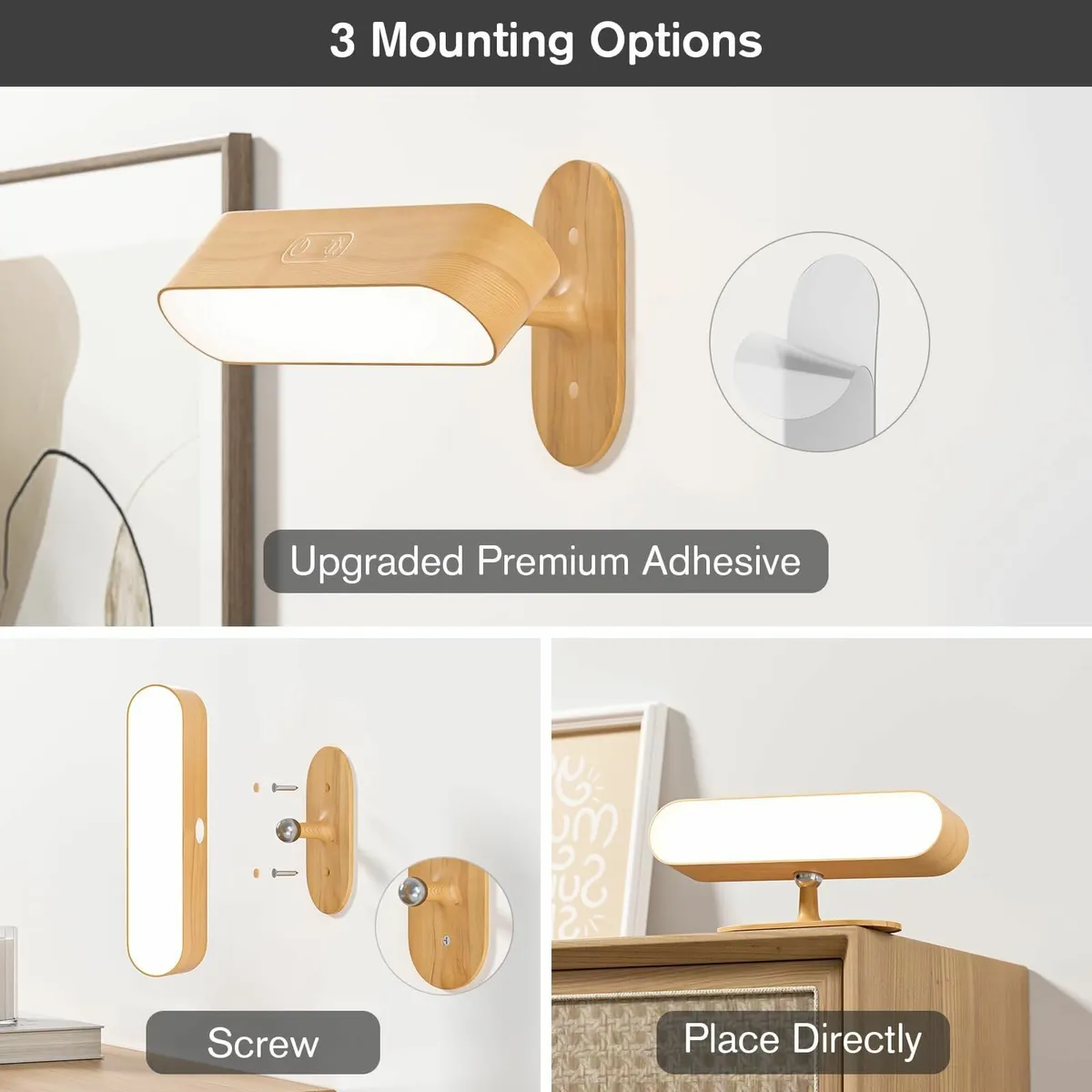 Battery Operated Wall Sconces Wireless LED Sconce - Image 4