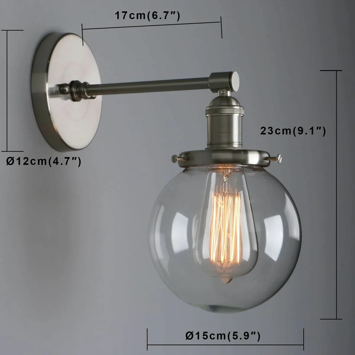 Retro Style Industrial Wall Light Fixtures Vintage - Image 2