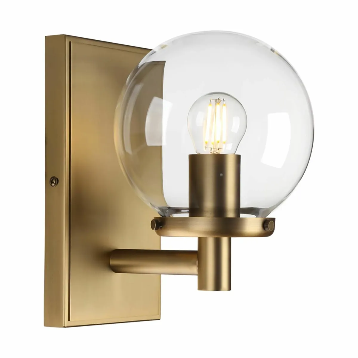 Industrial Glass Wall Sconce Lighting Globe Up/Dow - Image 1
